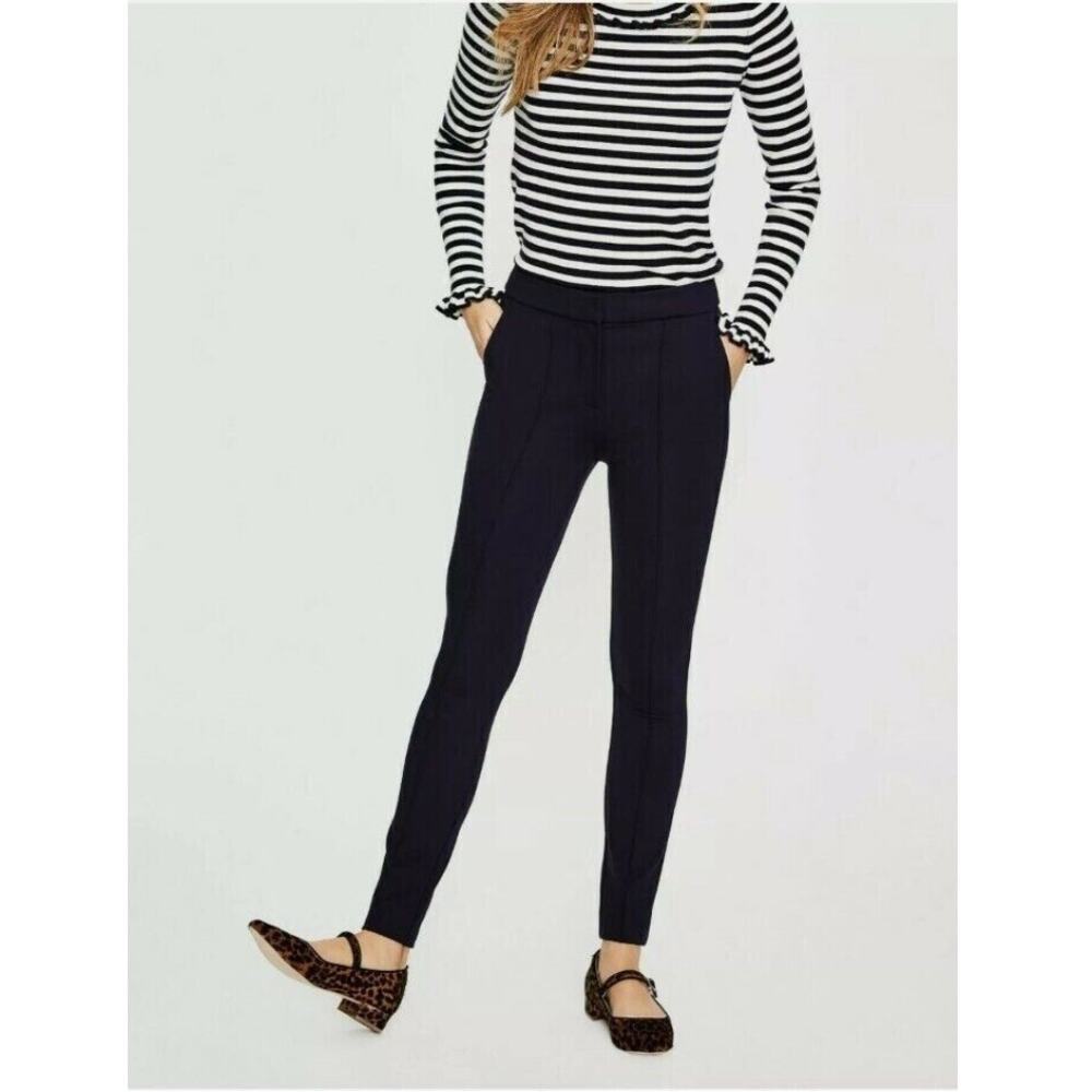 Boden Hampshire Skinny Pants Womens 2P Navy Blue Trousers T0027 Classic Stretch